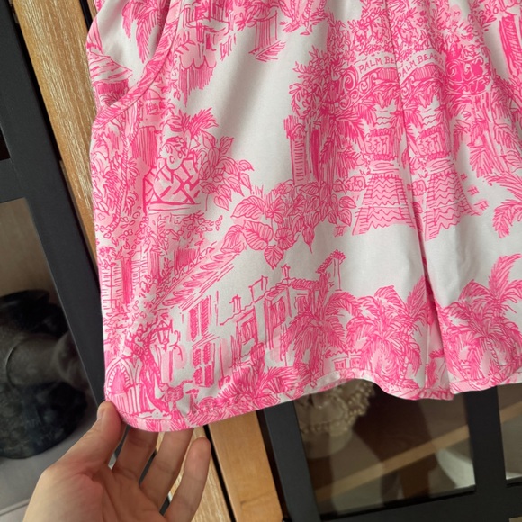 Lilly Pulitzer LUXLETIC toile print backcourt print workout performance mid rise - Picture 2 of 5